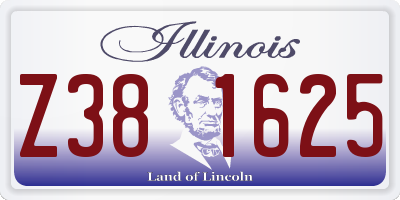IL license plate Z381625