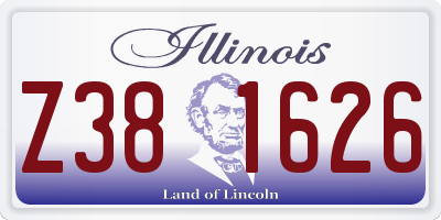 IL license plate Z381626