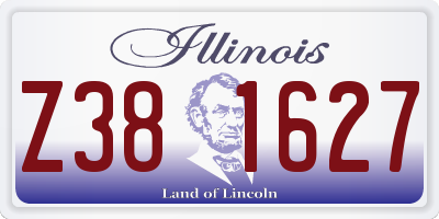 IL license plate Z381627