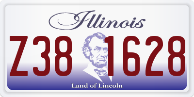 IL license plate Z381628