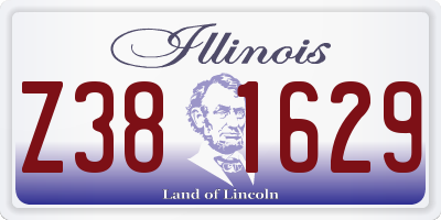 IL license plate Z381629
