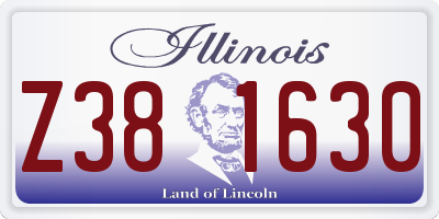 IL license plate Z381630