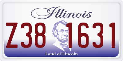 IL license plate Z381631