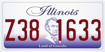 IL license plate Z381633