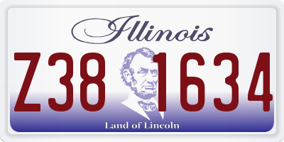 IL license plate Z381634