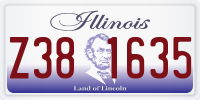 IL license plate Z381635