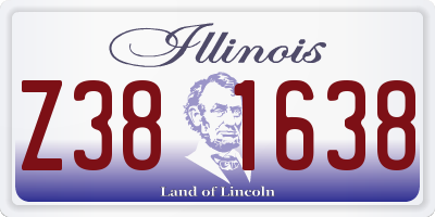 IL license plate Z381638