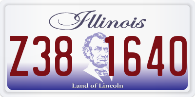 IL license plate Z381640