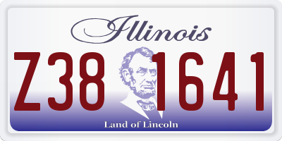 IL license plate Z381641