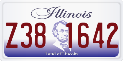 IL license plate Z381642