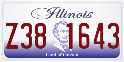 IL license plate Z381643