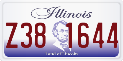 IL license plate Z381644