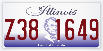 IL license plate Z381649