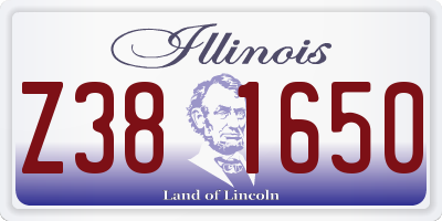IL license plate Z381650