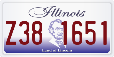 IL license plate Z381651