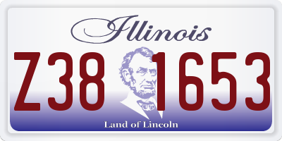 IL license plate Z381653
