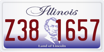 IL license plate Z381657