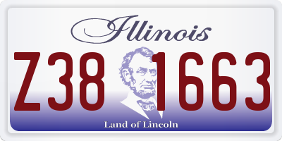 IL license plate Z381663