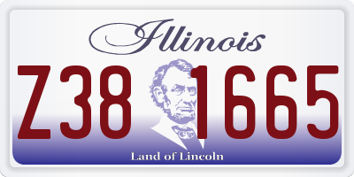 IL license plate Z381665
