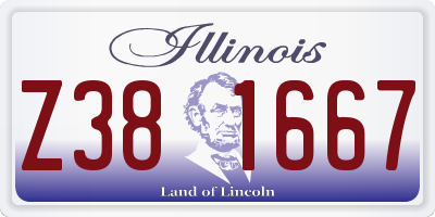 IL license plate Z381667