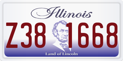 IL license plate Z381668