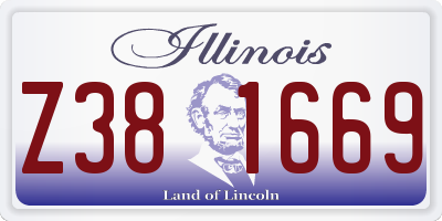 IL license plate Z381669