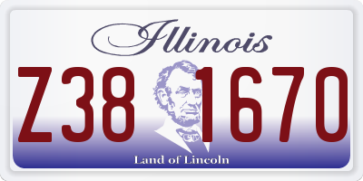 IL license plate Z381670