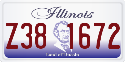 IL license plate Z381672