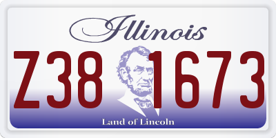 IL license plate Z381673