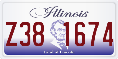 IL license plate Z381674