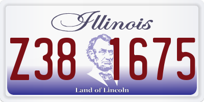 IL license plate Z381675