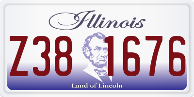 IL license plate Z381676