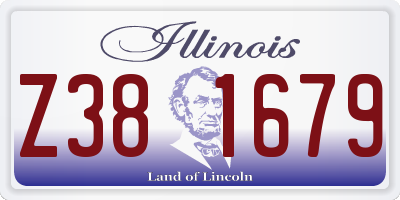 IL license plate Z381679
