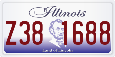 IL license plate Z381688