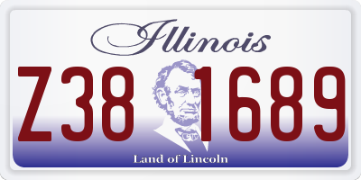 IL license plate Z381689