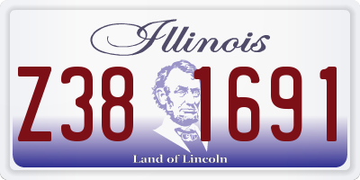 IL license plate Z381691