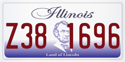 IL license plate Z381696