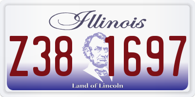 IL license plate Z381697