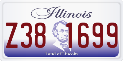 IL license plate Z381699