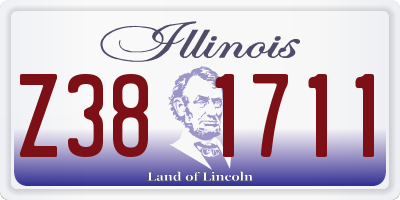 IL license plate Z381711