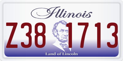 IL license plate Z381713