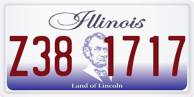IL license plate Z381717