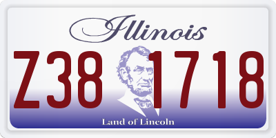IL license plate Z381718