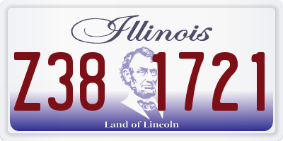 IL license plate Z381721