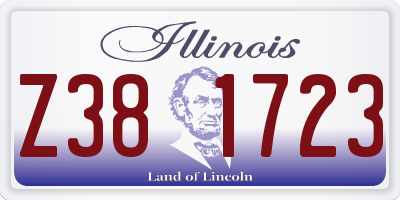 IL license plate Z381723
