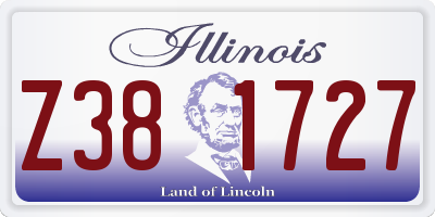 IL license plate Z381727