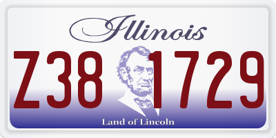 IL license plate Z381729