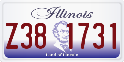 IL license plate Z381731