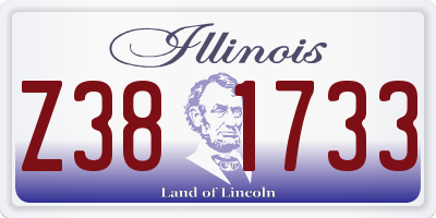 IL license plate Z381733