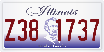 IL license plate Z381737